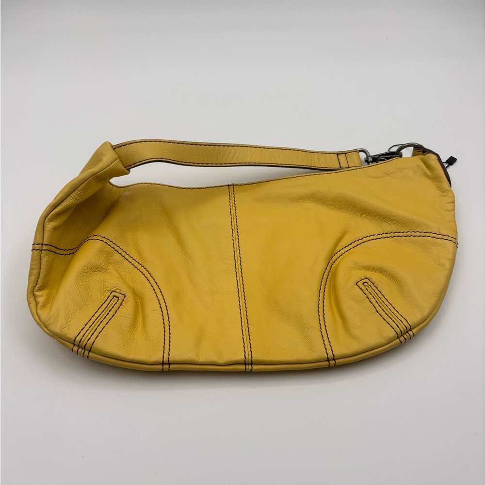 Free People Elegant Yellow Leather Hobo Bag